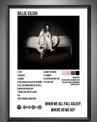 Poster di Billie Eilish.