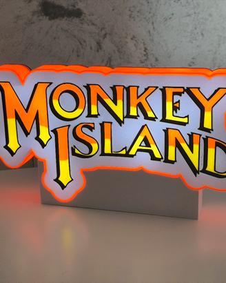 Lampada LED Monkey Island Insegna Lightbox
