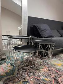 Set 3 tavolinetti impilabili