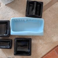 Set portasapone e porta rotolo vintage