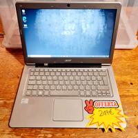 notebook acer 13,5" i5, 4gb di ram, ssd 128gb 