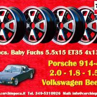 4 cerchi Porsche Volkswagen Baby Fuchs 5.5x15 ET35