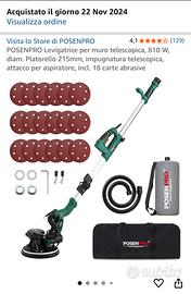 Levigatrice telescopica per cartongesso