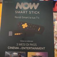 SMART STICK NOW TV CON 3 mesi inclusi di CINEMA
