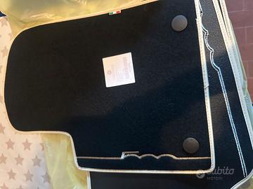 Tappetini originali Fiat 500 – moquette nera nuovi