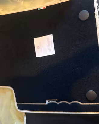 Tappetini originali Fiat 500 – moquette nera nuovi