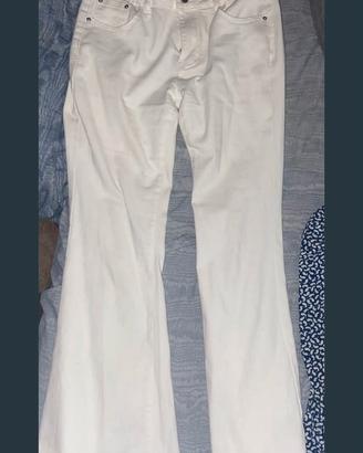 pantalone jeans bianco