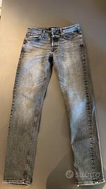 Jeans Jack & Jones Mike nero Tapered taglia 30/34