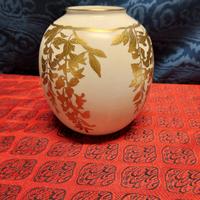 Vaso porcellana Ileana oro Zecchino vintage anni70