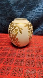 Vaso porcellana Ileana oro Zecchino vintage anni70