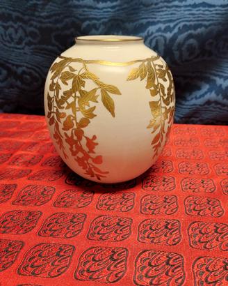 Vaso porcellana Ileana oro Zecchino vintage anni70