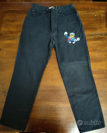 Disney Pantaloni Jeans Blu scuro Paperino slim 46