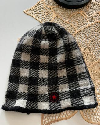 Cappello beanie Converse a scacchi vintage