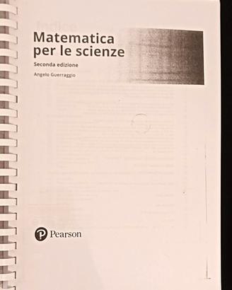 MATEMATICA PER LE SCIENZE - A. Guerraggio