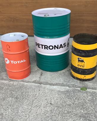 3 Barile fusto olio total eni petronas