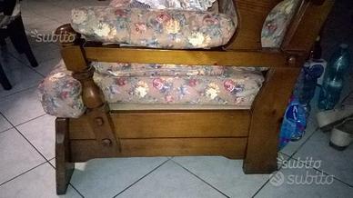 Divano letto in legno