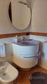 mobile bagno 70 cm con to in cristallo