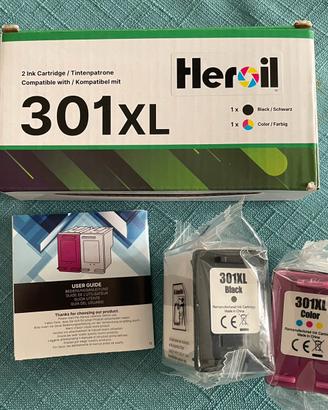 Cartucce HP 301XL nero e colore rigenerate