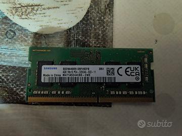 DDR4 So-dimm da 4GB Samsung velocità 3200 per note