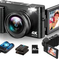 Fotocamera Digitale 48MP 4K Zoom 16X 32GB