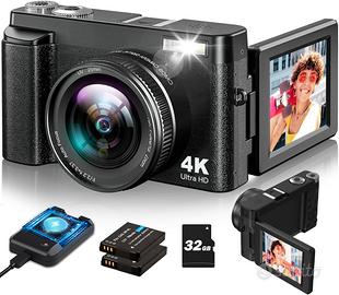 Fotocamera Digitale 48MP 4K Zoom 16X 32GB