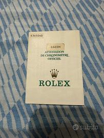 Garanzia rolex