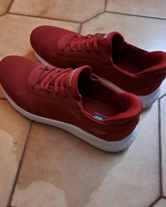 Scarpe Skechers donna rosse 