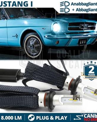 Luci FULL LED H4 PER Ford Mustang Bianco Ghiaccio