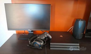 Ps 4 Pro + Monitor Benq + Cuffie
