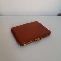 portasigarette di pelle vintage anni 50 