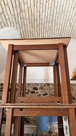 Tavoli il mutistrato 90x90cm - colore marrone