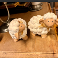 RAREstatueDECORATIVEpecoraStileTHUNceramicaXXsecol