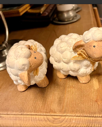 RAREstatueDECORATIVEpecoraStileTHUNceramicaXXsecol