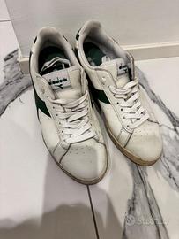 Sneaker Diadora Heritage Game Low Bianche e Verdi