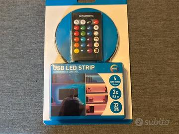 Striscia led usb Grundig con telecomando RGBIC 2x0