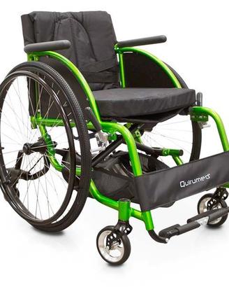 Sedia a rotelle sportiva pieghevole