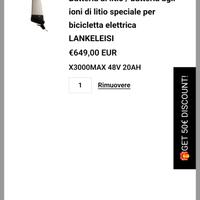 batteria ebike Lankeleisi 