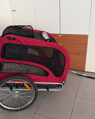 Carrello bicicletta per cani taglia medio grande