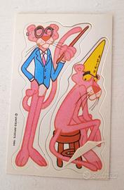 Set Sette Adesivi Pantera Rosa 1984