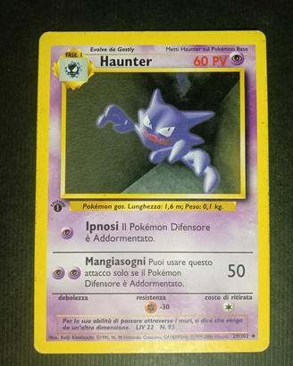 Haunter 29/102 1st edition vintage Pokemon 