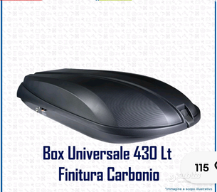 Box auto 430 litri con barre telescopiche