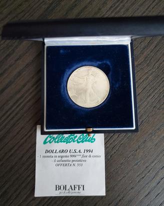 STATI UNITI 1 DOLLARO ARGENTO 1992 1 ONCIA 