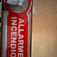 cartello indicatore in plexiglass antincendio