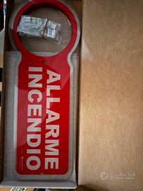 cartello indicatore in plexiglass antincendio