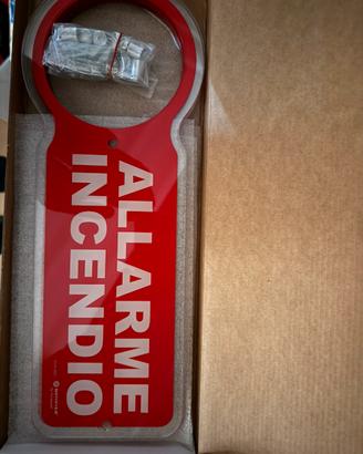 cartello indicatore in plexiglass antincendio