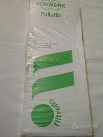 scatola 6 filtri aspirapolvere FOLLETTO nuovi