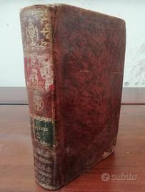 Libro antico del 1759, "Sermons", Bourdaloue. 