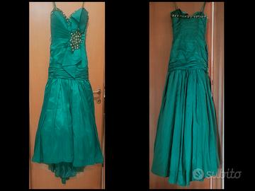 Vestito da cerimonia VerdeSmeraldo IMPERO  Couture