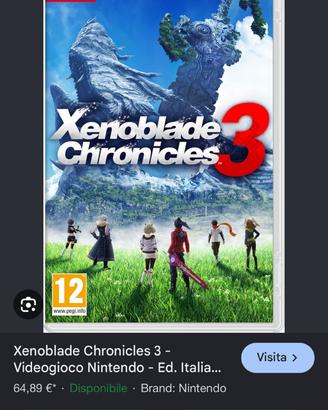Gioco per nintendo switch