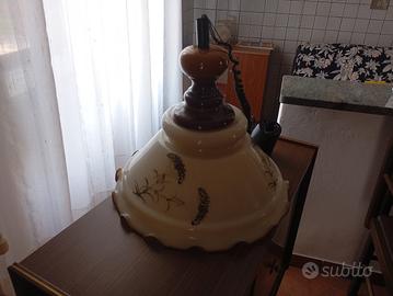 lampadario vetro murano dipinto a mano